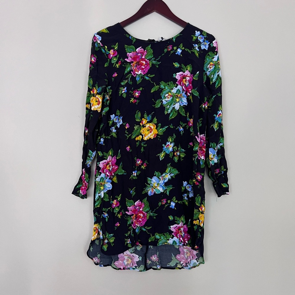 WAYF black mini dress with long sleeve. Size L